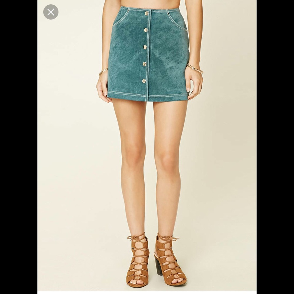 Forever 21 Leather Pencil Mini Skirt